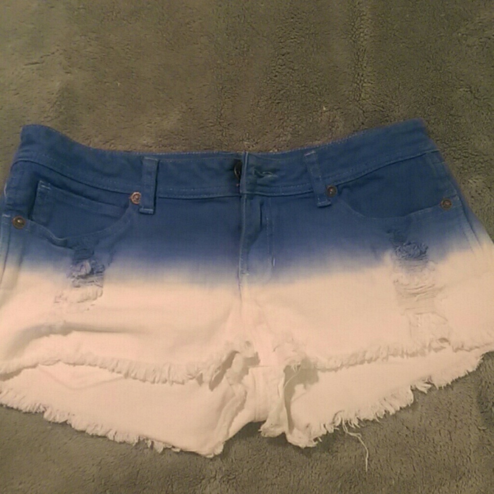 Kendall and Kylie ombre studded shorts